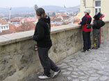 ...a na vyhliadke na mesto pod Trenianskym hradom